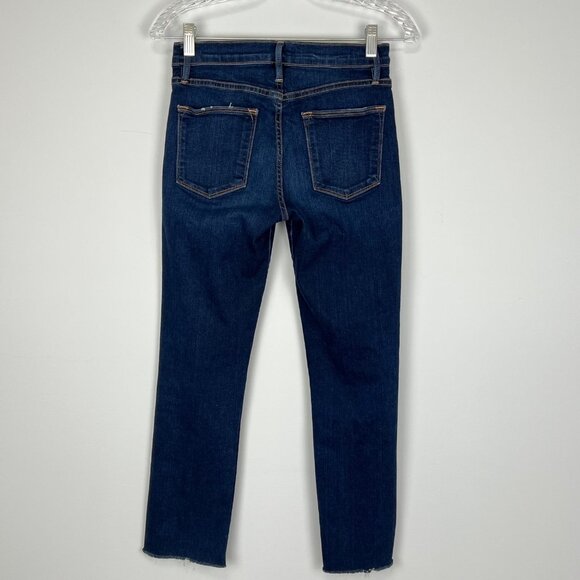Frame Denim Womens Le High Rivet Ankle Straight Leg Jeans Mano Wash size 25 - Picture 8 of 15